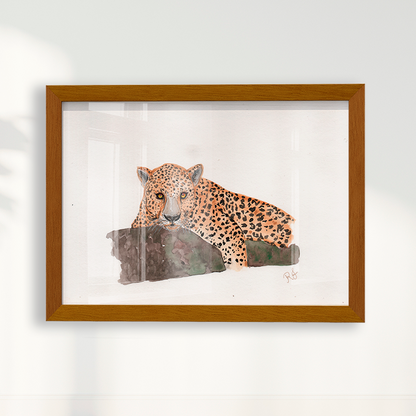 Quadro Onça 2 por Rayana Karoline