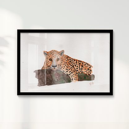 Quadro Onça 2 por Rayana Karoline