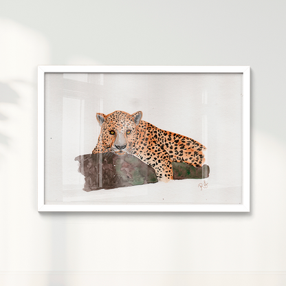 Quadro Onça 2 por Rayana Karoline