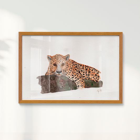 Quadro Onça 2 por Rayana Karoline