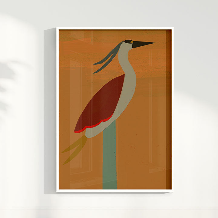 Quadro Pássaro I por Heloisa Camargo