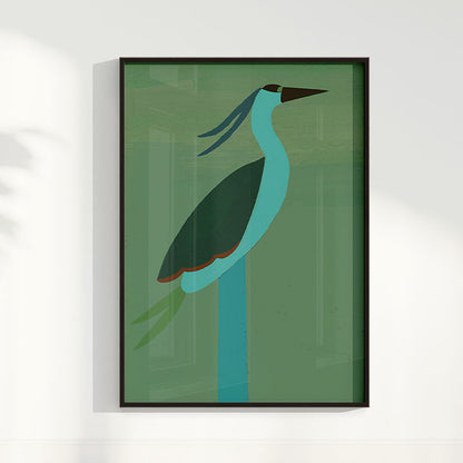 Quadro Pássaro II por Heloisa Camargo