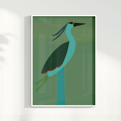 Quadro Pássaro II por Heloisa Camargo