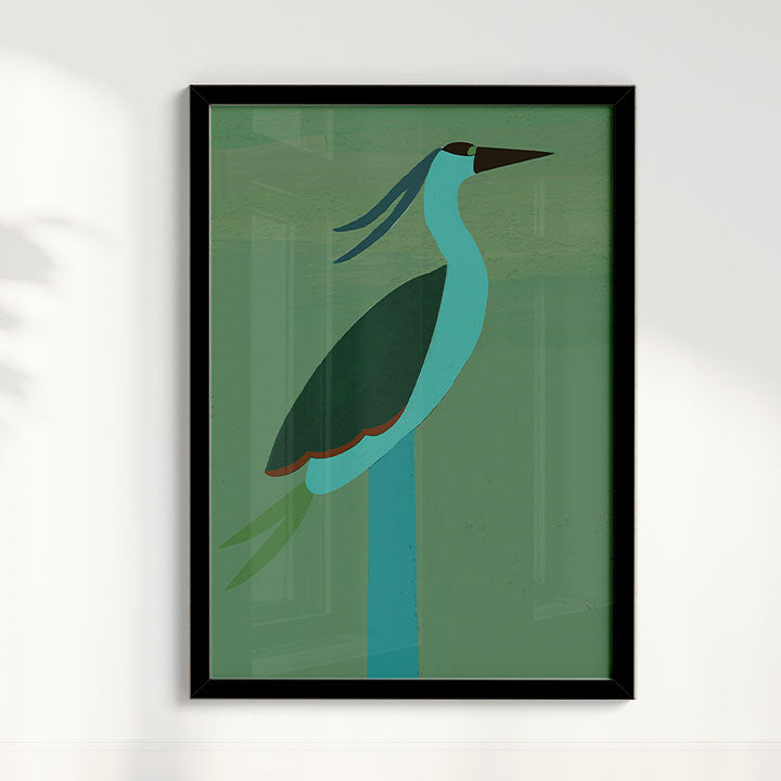 Quadro Pássaro II por Heloisa Camargo