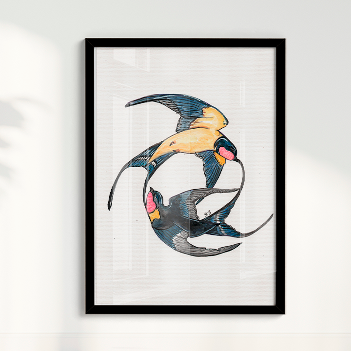 Quadro Aquarelando 21 por Rayana Karoline