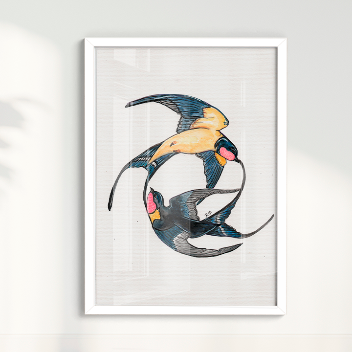 Quadro Aquarelando 21 por Rayana Karoline