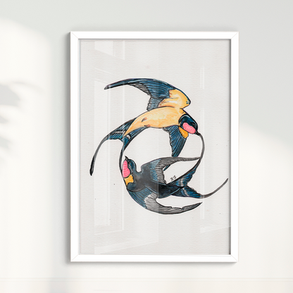 Quadro Aquarelando 21 por Rayana Karoline