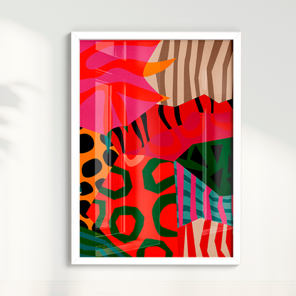 Quadro Patchwork Abstrato por Mário Soares