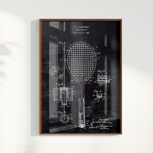 Quadro Patente Raquete de Tênis