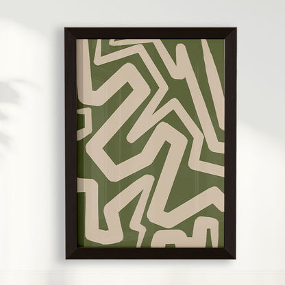 Quadro Percursos II Verde por Nicole Romão