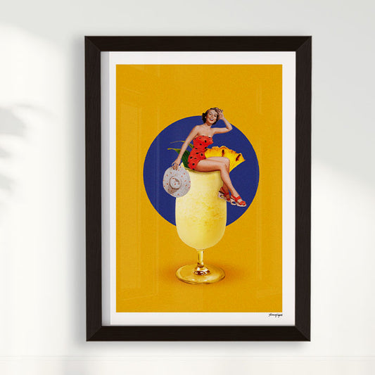 Quadro Pin-up Piña Colada por Adoro Cores