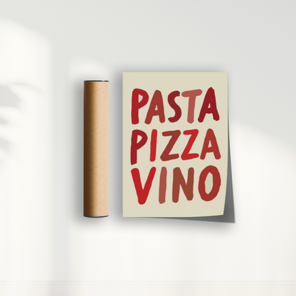 Quadro Pizza Pasta Vino