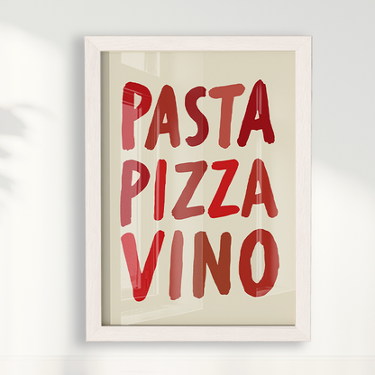 Quadro Pizza Pasta Vino