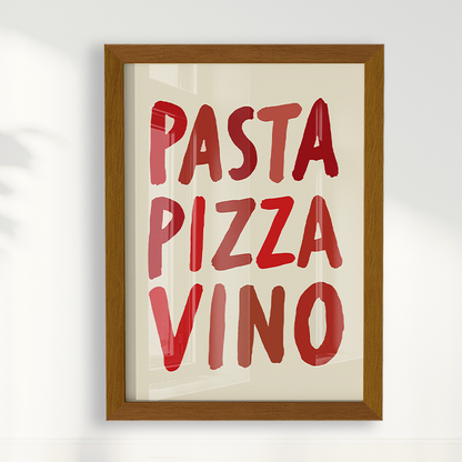 Quadro Pizza Pasta Vino