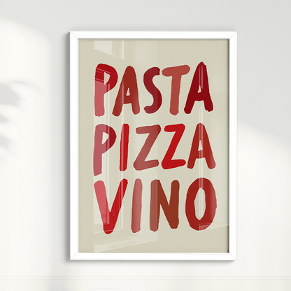 Quadro Pizza Pasta Vino