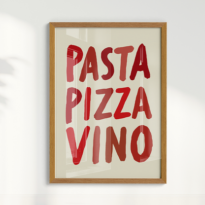 Quadro Pizza Pasta Vino
