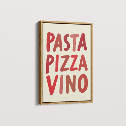 Quadro Pizza Pasta Vino