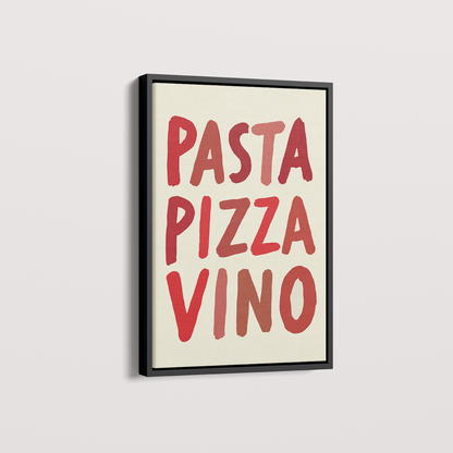 Quadro Pizza Pasta Vino