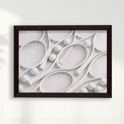Quadro Raquetes de Tênis Minimalista