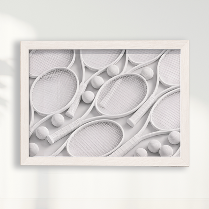 Quadro Raquetes de Tênis Minimalista