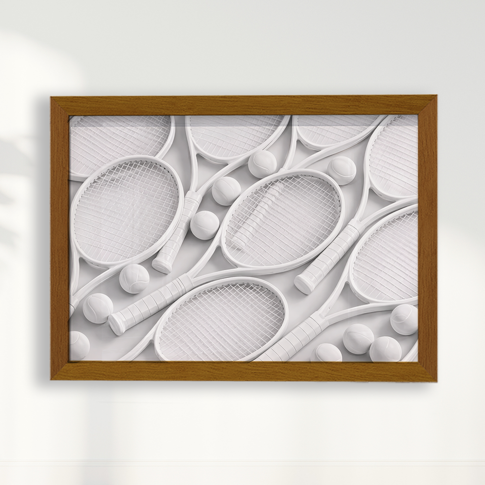 Quadro Raquetes de Tênis Minimalista