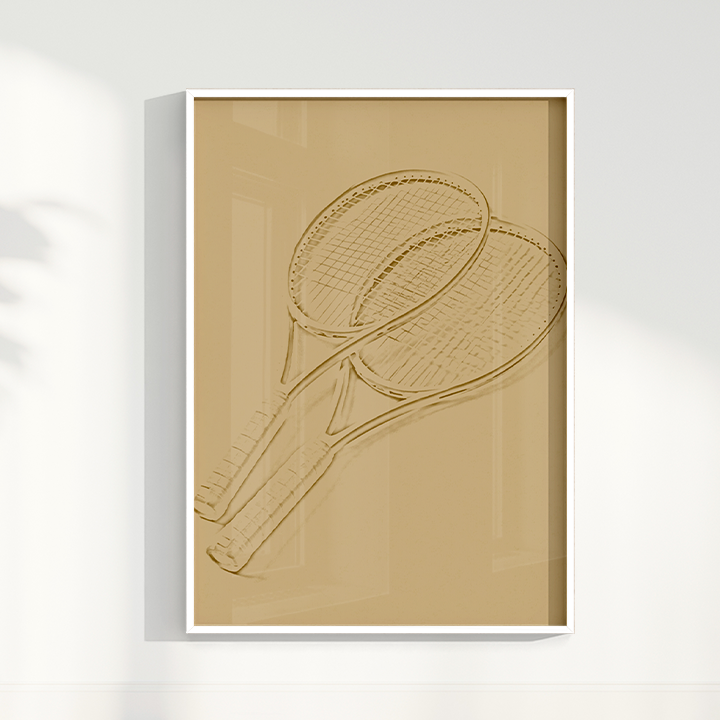 Quadro Raquetes de Tênis Minimalista II