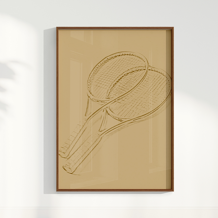 Quadro Raquetes de Tênis Minimalista II