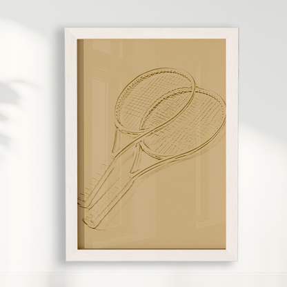 Quadro Raquetes de Tênis Minimalista II