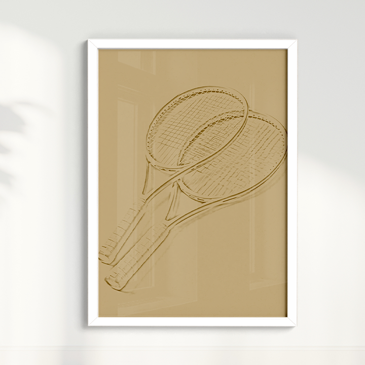Quadro Raquetes de Tênis Minimalista II