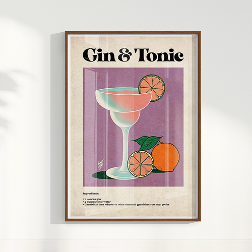 Quadro Gin&Tonic por Thiago Villas Boas