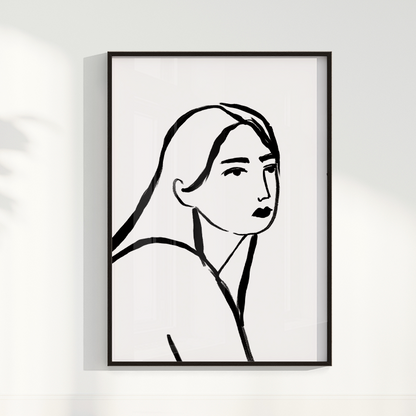 Quadro Retrato por Bruna Miyuki