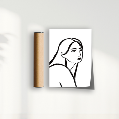 Quadro Retrato por Bruna Miyuki