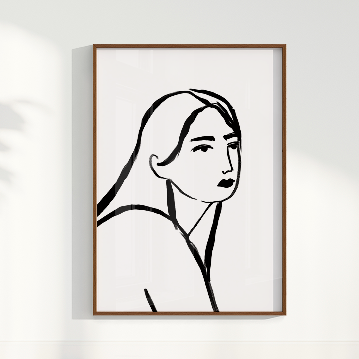 Quadro Retrato por Bruna Miyuki