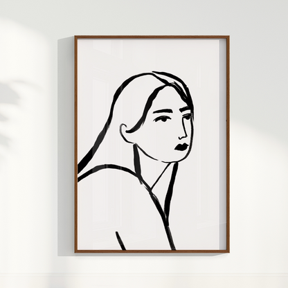 Quadro Retrato por Bruna Miyuki