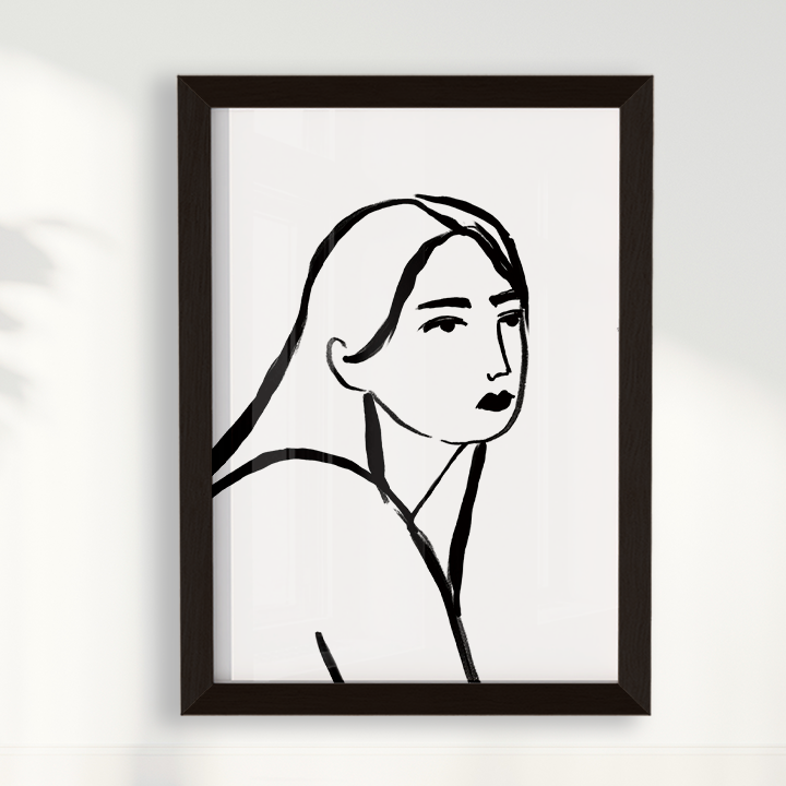 Quadro Retrato por Bruna Miyuki