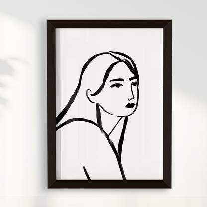 Quadro Retrato por Bruna Miyuki