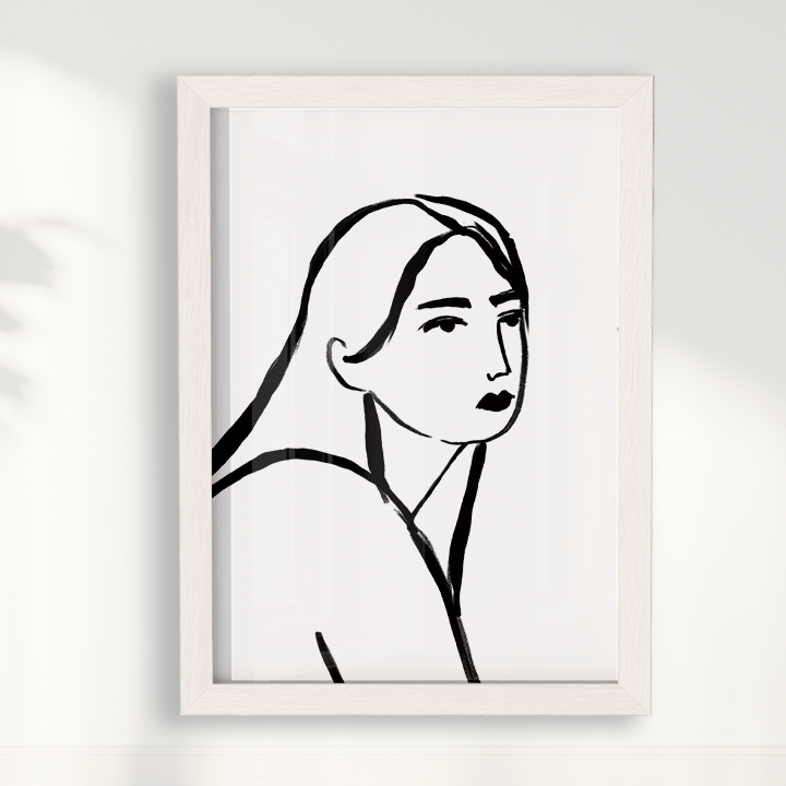 Quadro Retrato por Bruna Miyuki