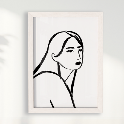 Quadro Retrato por Bruna Miyuki