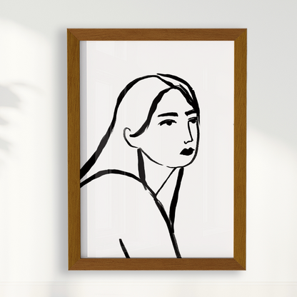 Quadro Retrato por Bruna Miyuki