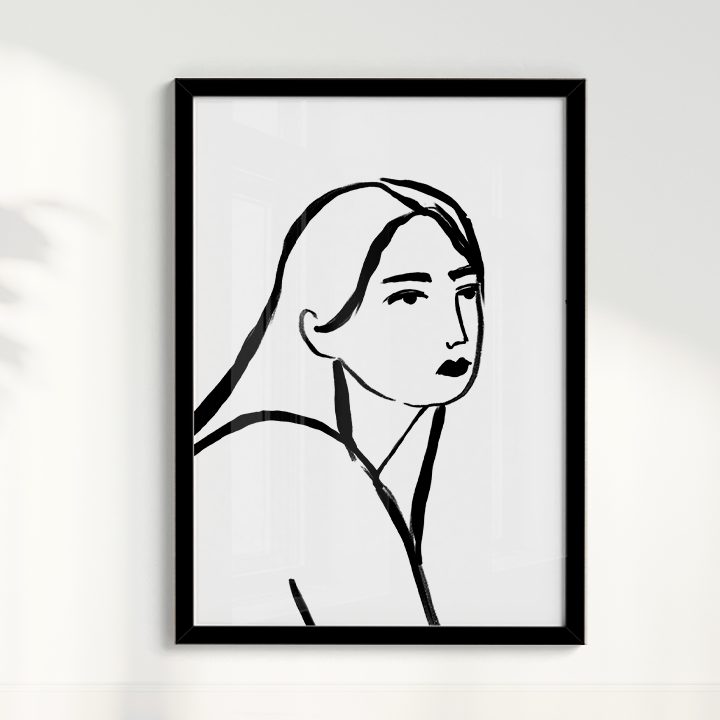 Quadro Retrato por Bruna Miyuki