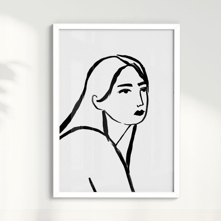 Quadro Retrato por Bruna Miyuki