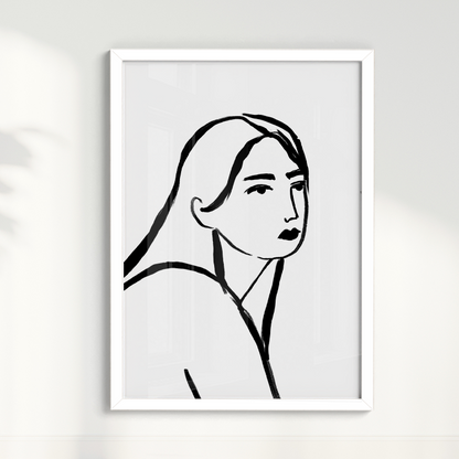 Quadro Retrato por Bruna Miyuki