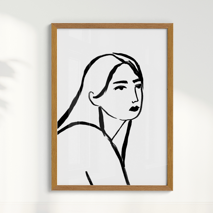 Quadro Retrato por Bruna Miyuki