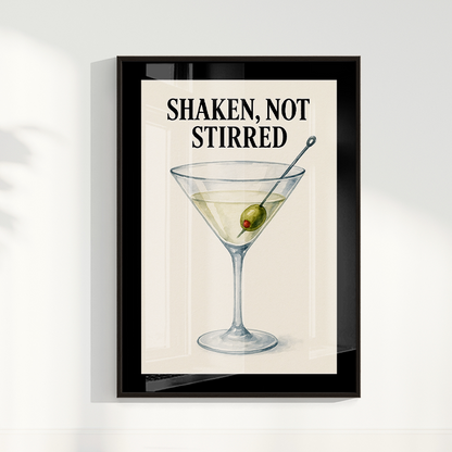 Quadro Shaken - Martini