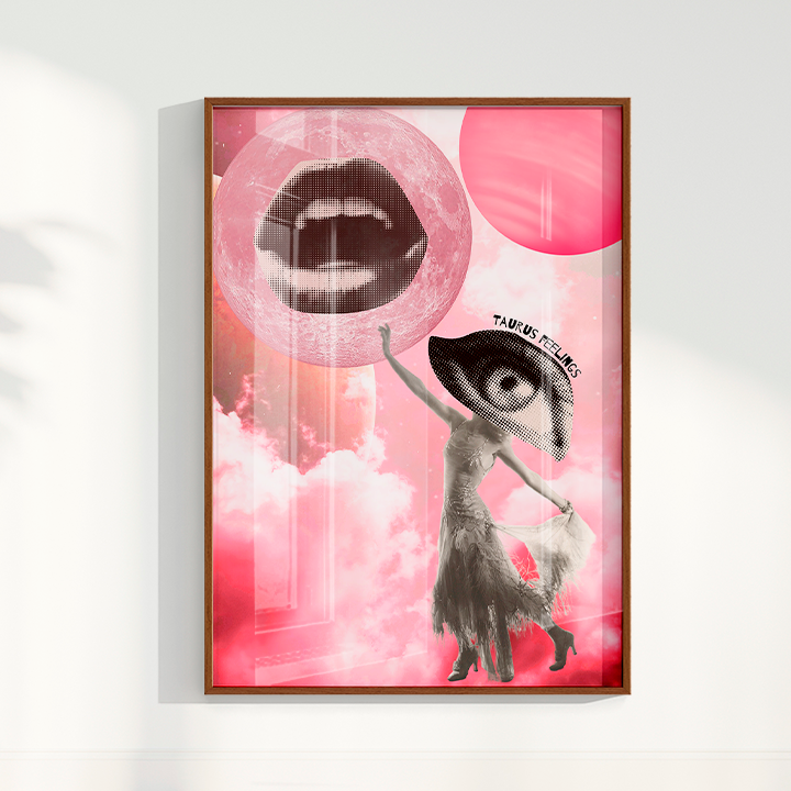Quadro Signos - Taurus Feelings por Joana Petribú