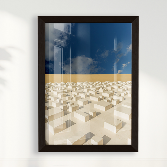 Quadro Teatro Nacional por Vanessa Zago - Tiragem Limitada