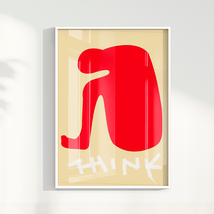 Quadro Think por Heloisa Camargo