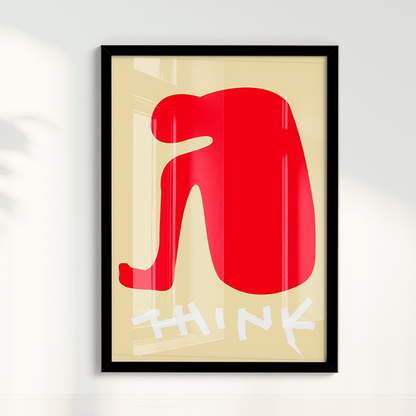 Quadro Think por Heloisa Camargo