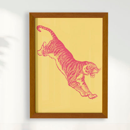 Quadro Tiger Yellow