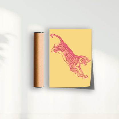 Quadro Tiger Yellow